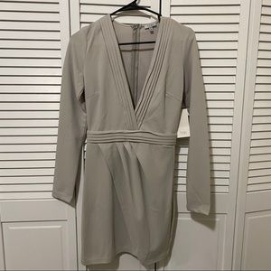 Long sleeve gray dress